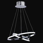 Endon Kline 2 Light Ring Pendant Light in Chrome