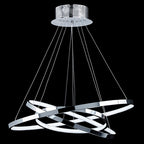 Endon Kline 2 Light Ring Pendant Light in Chrome