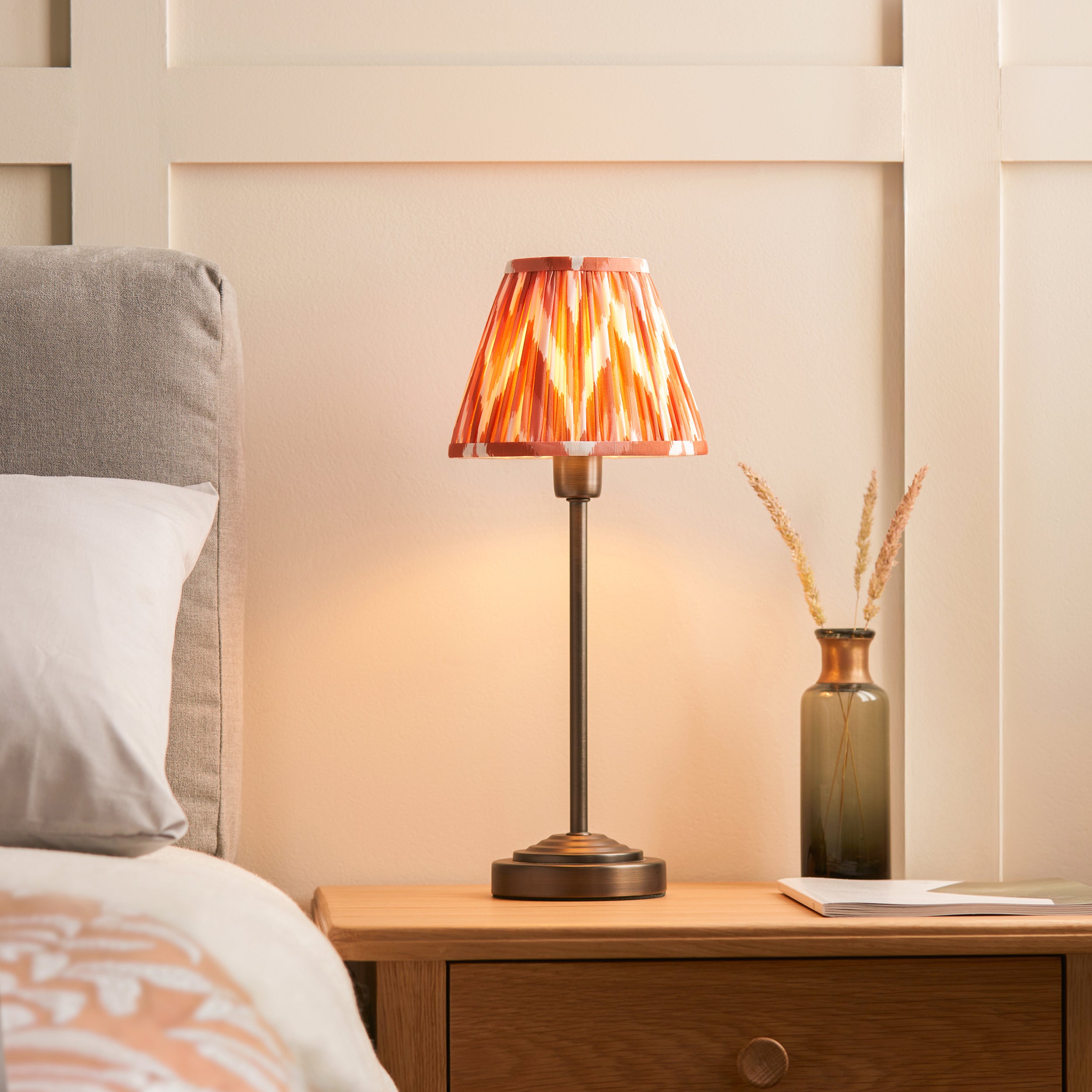 Endon Rise Table Lamp in Antique Bronze