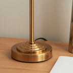 Endon Rise Table Lamp in Vintage Brass