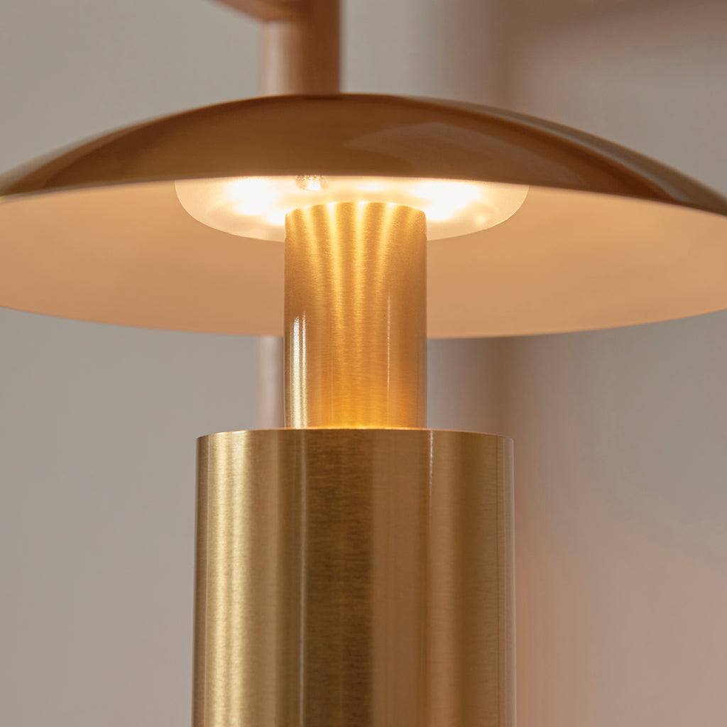 Endon Sunset Rechargeable Table Lamp Brushed Gold Finish