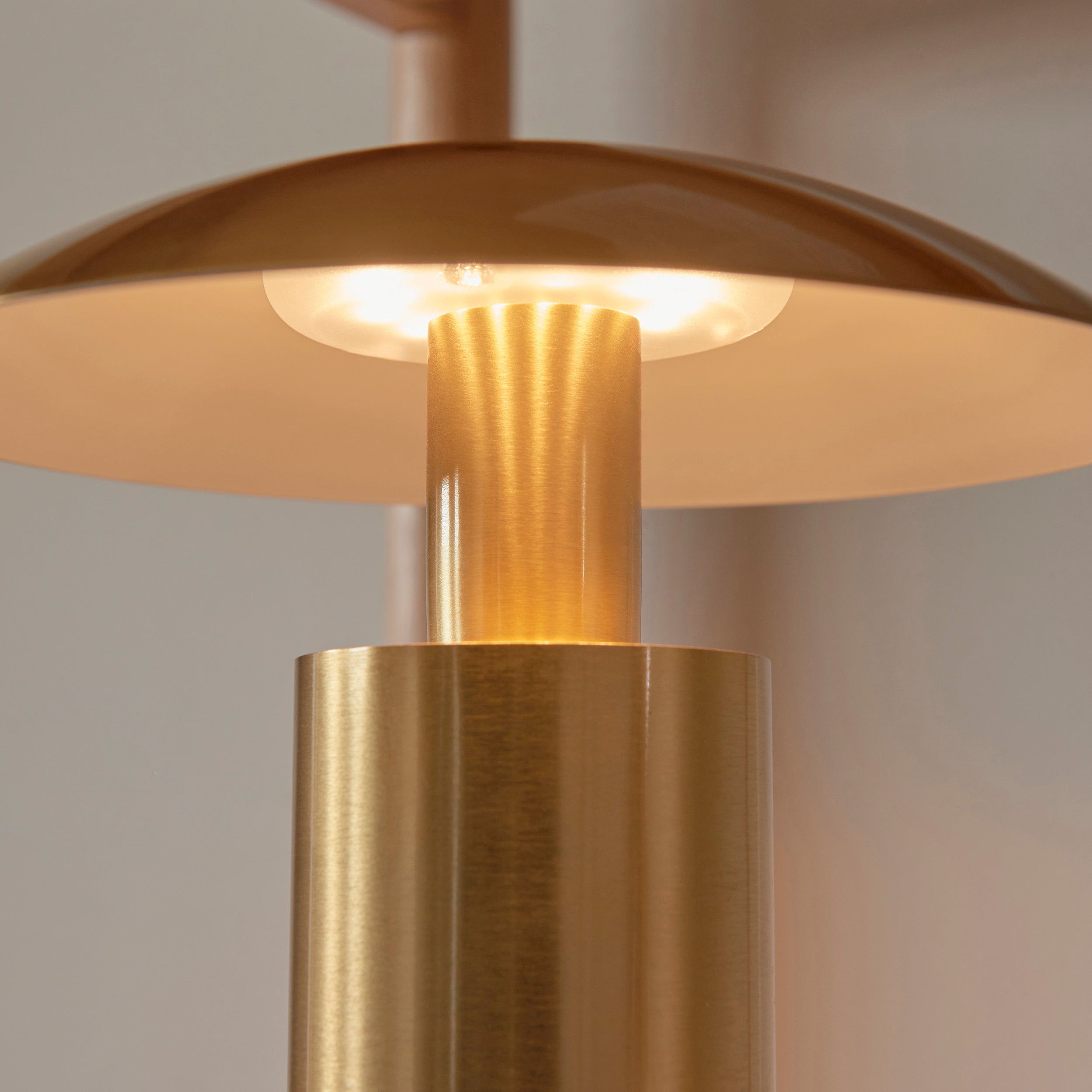 Endon Sunset Rechargeable Table Lamp Brushed Gold Finish