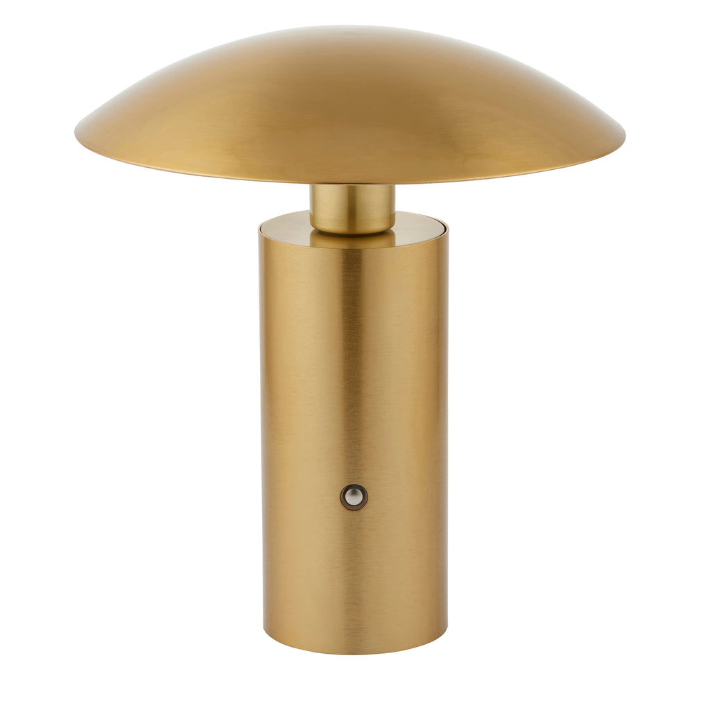 Endon Sunset Rechargeable Table Lamp Brushed Gold Finish