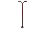 Envergure Double-Head Solar & Rechargeable Lamppost 350 cm 4x500lm - Corten Aluminium