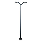 Envergure Double-Head Solar & Rechargeable Lamppost 350 cm 4x500lm - Space Grey Aluminium
