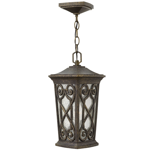 Hinkley Enzo 1 Light Outdoor Lantern in Autumn with Leaded Die Cast Aluminium
