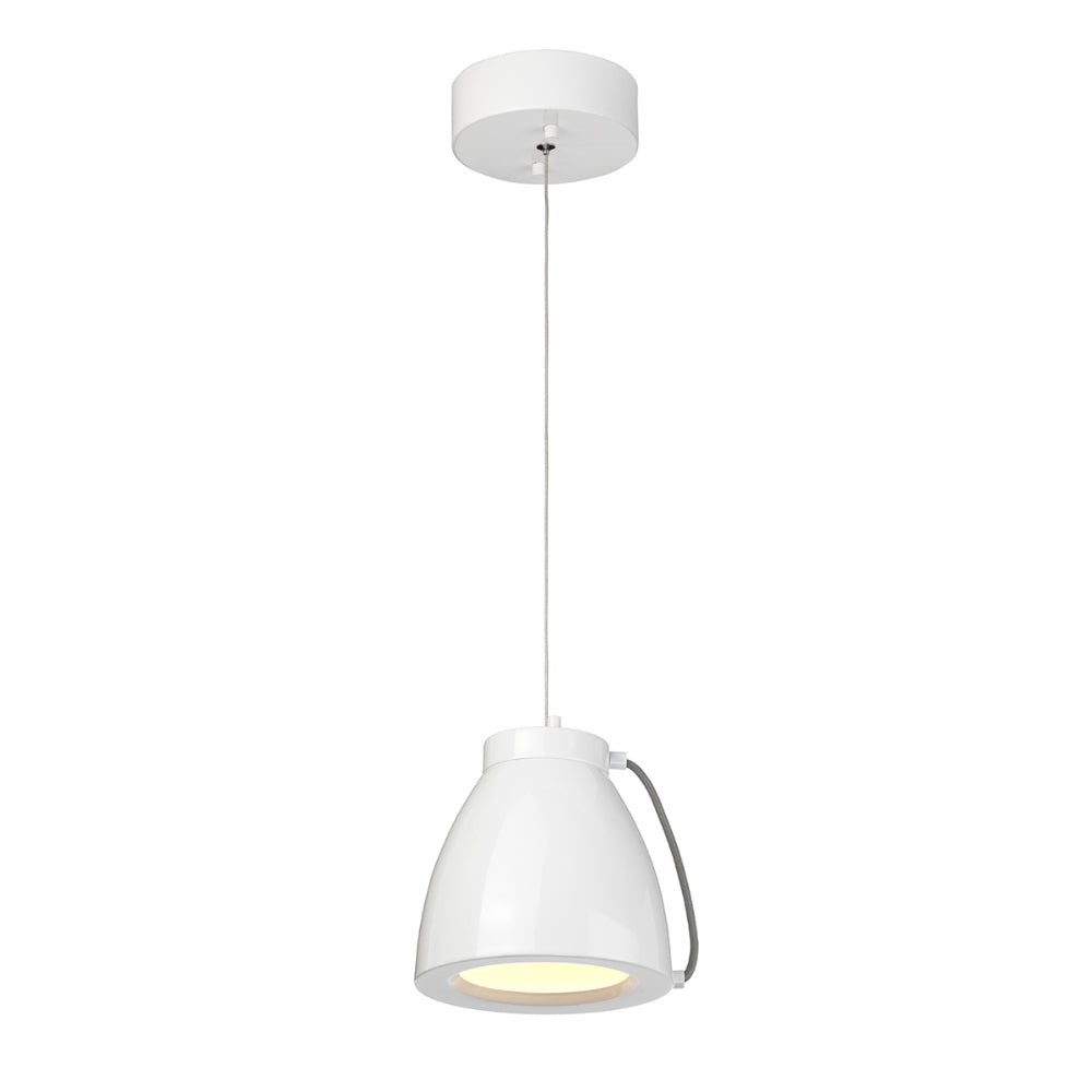 Elstead Europa Small LED Pendant Light in White