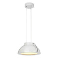 Elstead Europa Medium 1 Light LED Pendant Light in White