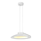 Elstead Europa Large LED Pendant Light in White Painted Finish