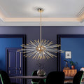 Schuller Evasion 9 Light Single Pendant Light in Gold