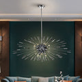 Schuller Evasion Single 9 Light Pendant Light in Dark Chrome with Remote Control