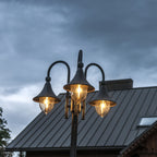 Norlys Firenze 3 Light Outdoor Post in Black