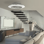Mantra Alisio XL Silver Ceiling Fan 95W LED Light Dimmable Remote Controlled
