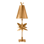 Flambeau Azalea Table Lamp in Gold Leaf