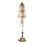 Flambeau Birdland Table Lamp with Crystals in Gold and Cream