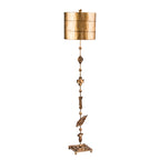 Flambeau Fragment Floor Lamp in Aged Gold