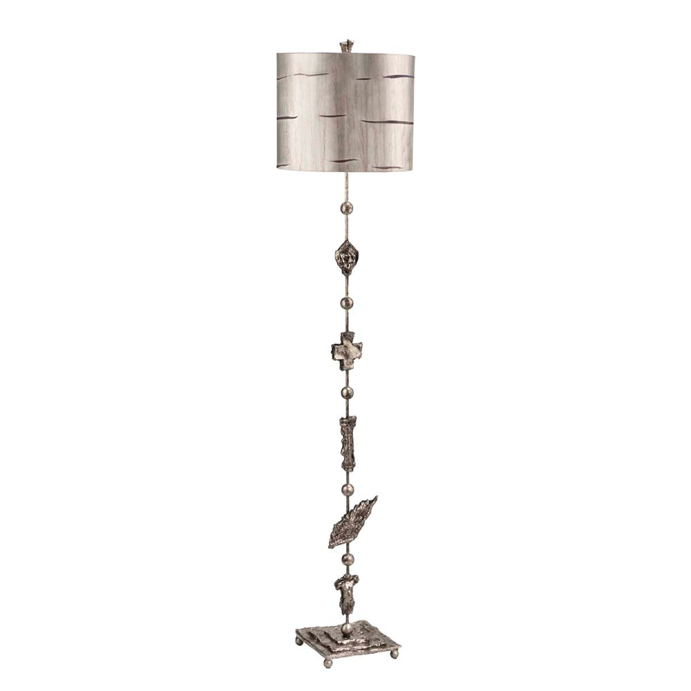 Flambeau Fragment Floor Lamp in Silver