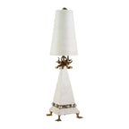 Flambeau Leda Table Lamp in Cream Patina