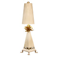 Flambeau Leda Table Lamp in Cream Patina