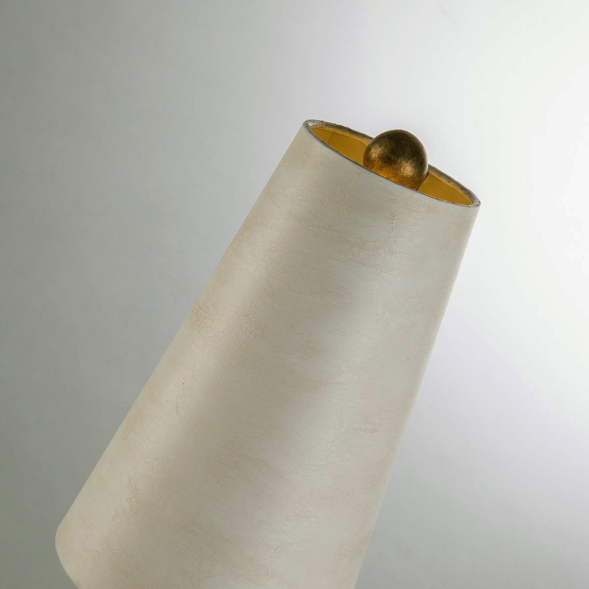 Flambeau Leda Table Lamp in Cream Patina