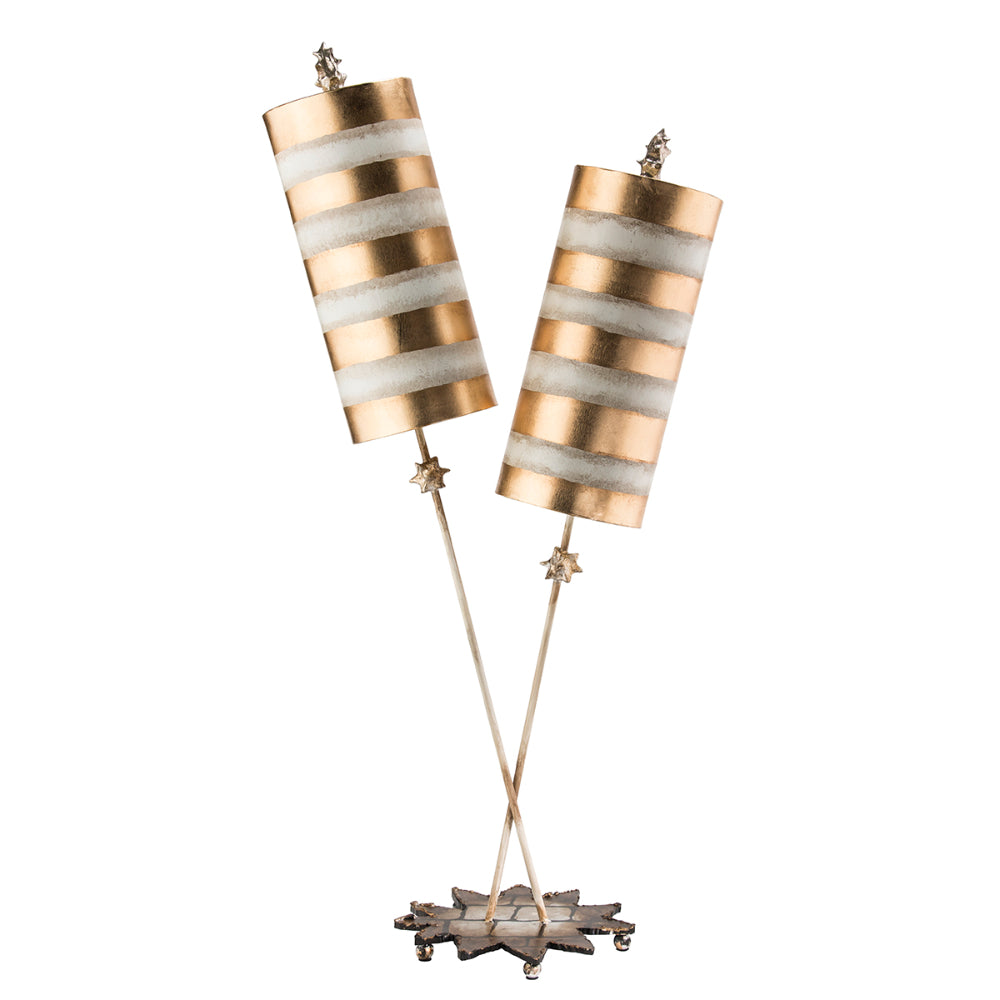 Flambeau Nettle Luxe Table Lamp in Gold