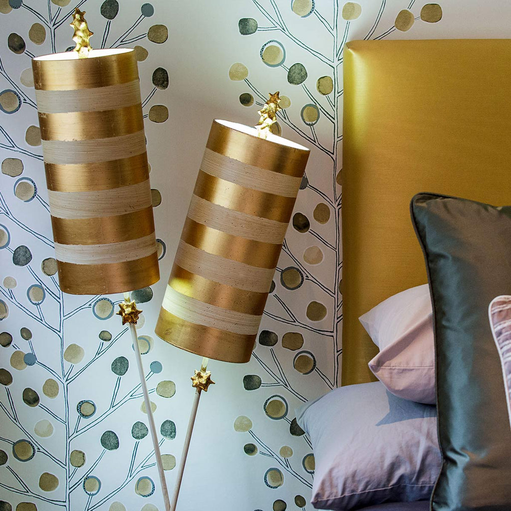 Flambeau Nettle Luxe Table Lamp in Gold