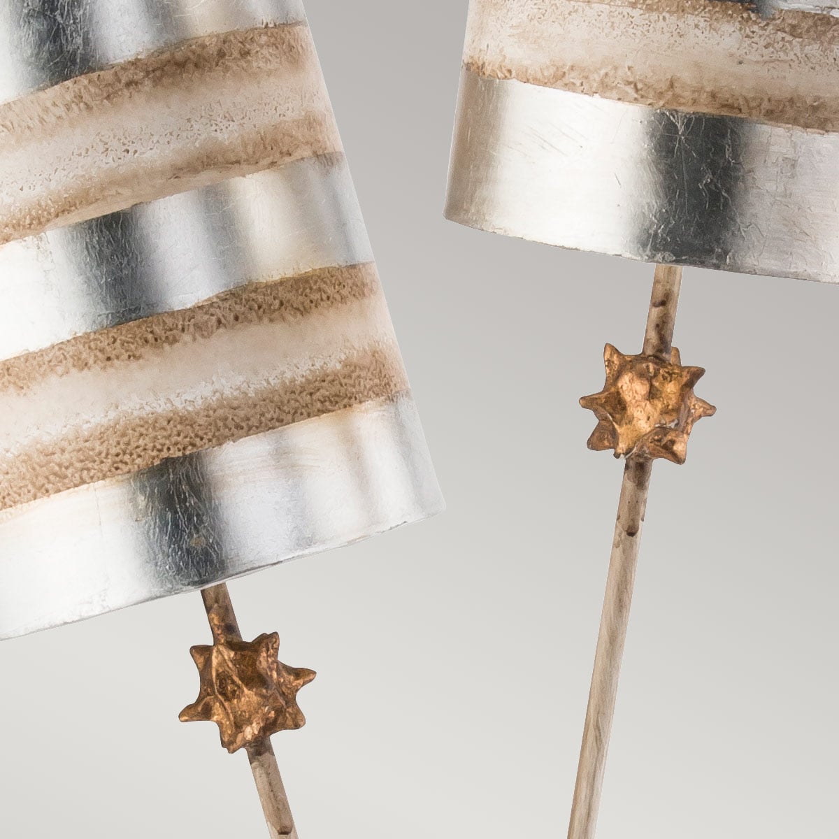 Flambeau Nettle Luxe Table Lamp in Silver