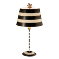 Flambeau South Beach Table Lamp in Black and Cream