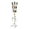 Flambeau Tivoli Table Lamp in Silver Cream Patina