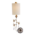 Flambeau Tivoli Wall Light in Silver Cream Patina