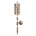 Flambeau Fragment Wall Light with Sculpted Elements in Silver