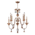 Flambeau Mignon 8 Light Chandelier in Antique Gold