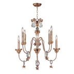 Flambeau Mignon 8 Light Chandelier in Antique Gold