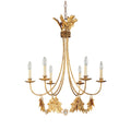 Flambeau Sweet Olive 6 Light Chandelier in Gilded Gold