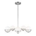 Feiss Apollo 5 Light Chandelier in Polished Nickel