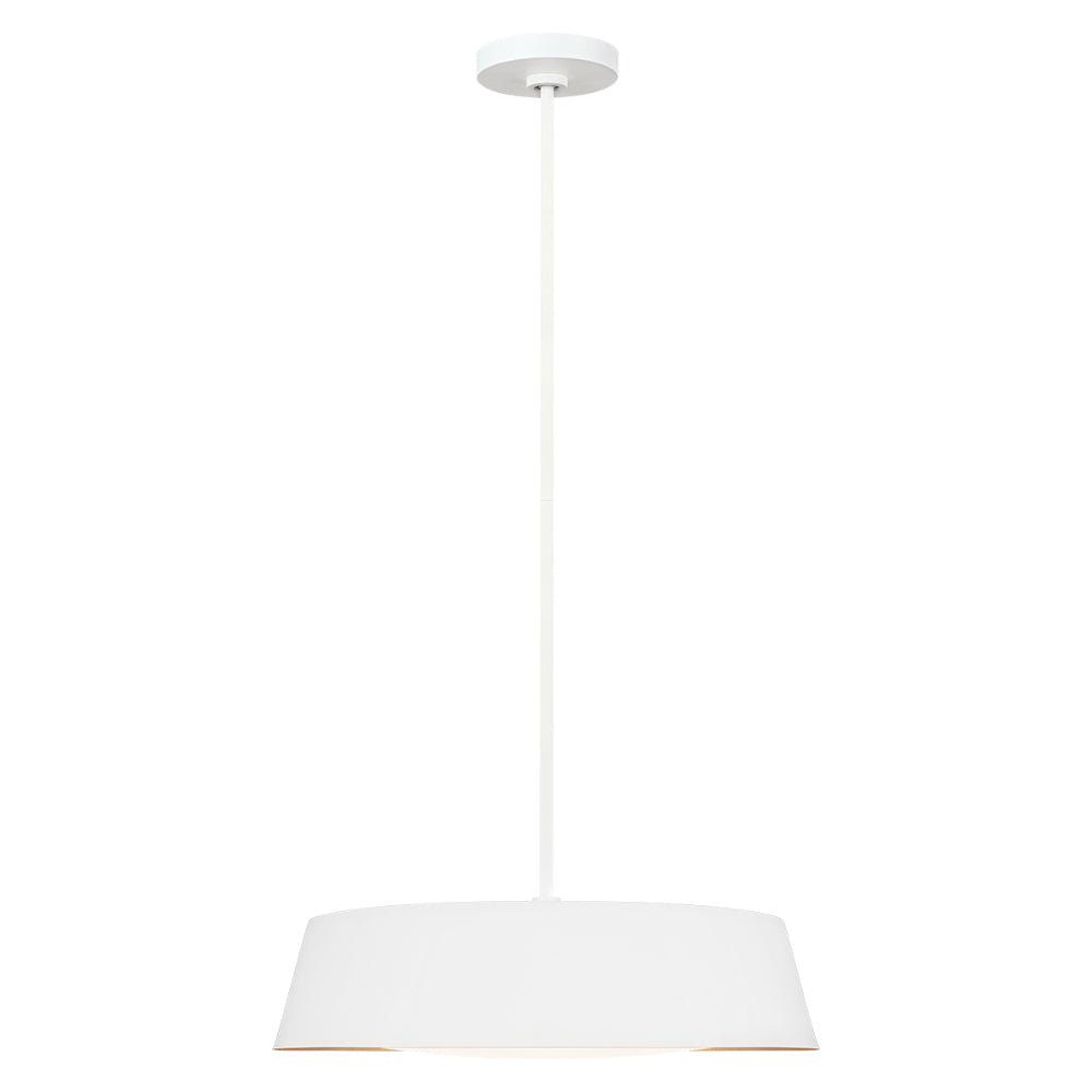 Feiss Asher 5 Light Pendant Light in Matte White