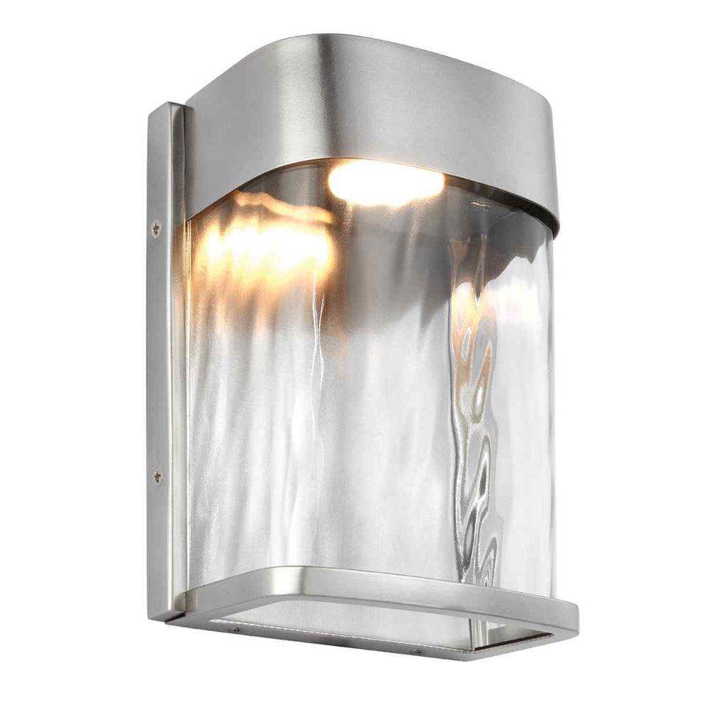 Feiss Bennie Small LED Wall Light in Painted Brushed Steel