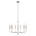 Feiss Brianna 9 Light Chandelier in Polished Nickel