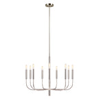 Feiss Brianna 9 Light Chandelier in Polished Nickel