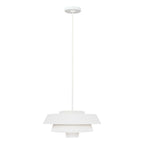 Feiss Brisbin 1 Light Pendant Light in Matte White