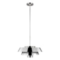 Feiss Brisbin 1 Light Pendant Light in Polished Nickel