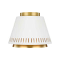 Feiss Carter 1 Light Flush Ceiling Light in Matte White