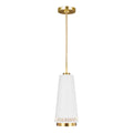 Feiss Carter 1 Light Pendant Light in Matte White