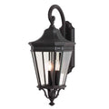 Feiss Cotswold Lane Large Outdoor Wall Lantern in Black Die-Cast Aluminium