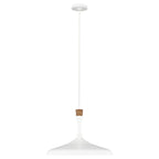 Feiss Darwin 1 Light Pendant Light in Matte White