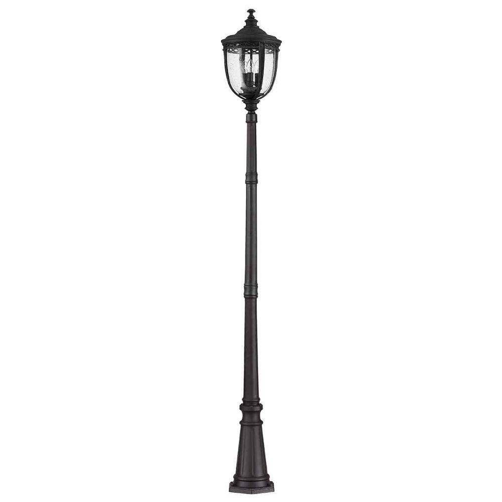 Feiss English Bridle Large 3 Light Outdoor Lamp Post in Black