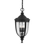 Feiss English Bridle Large 3 Light Chain Lantern in Black