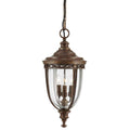 Feiss English Bridle Large 3 Light Chain Lantern in British Bronze