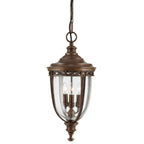 Feiss English Bridle Large 3 Light Chain Lantern in British Bronze