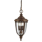 Feiss English Bridle Medium 3 Light Chain Lantern in British Bronze